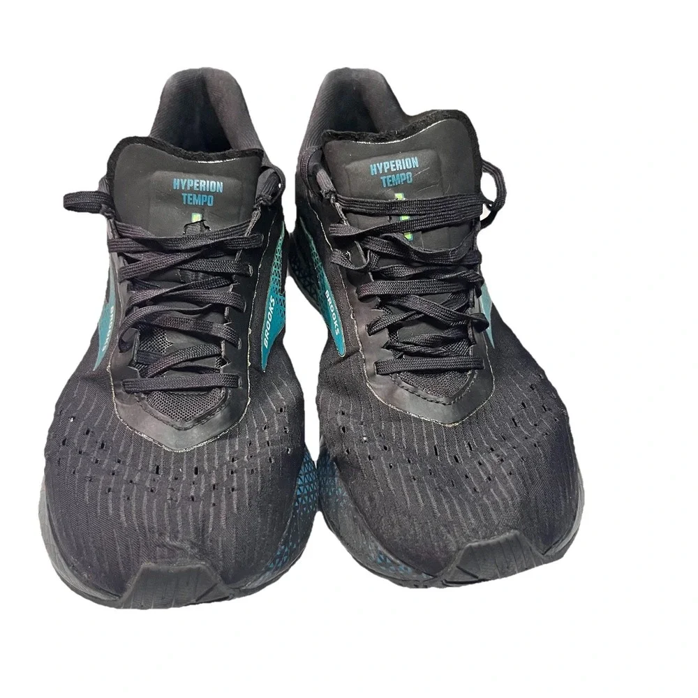 Brooks Hyperion Tempo Men's Running Shoes Black/Green, Size 12 EUC‎